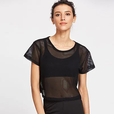 Camiseta Feminina de Malha Gym