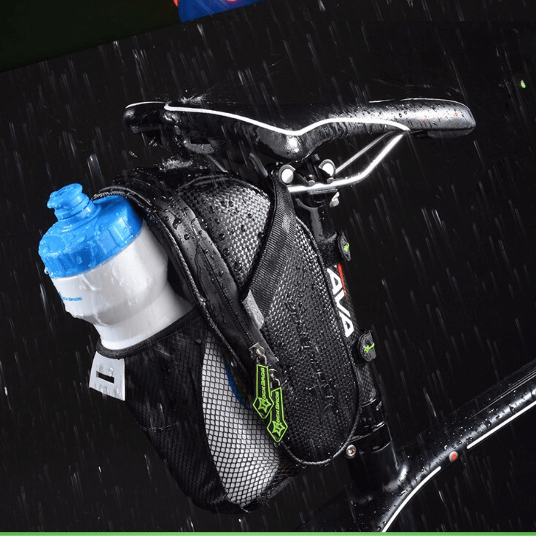 Bolsa de Selim Impermeável com Bolso para Garrafa