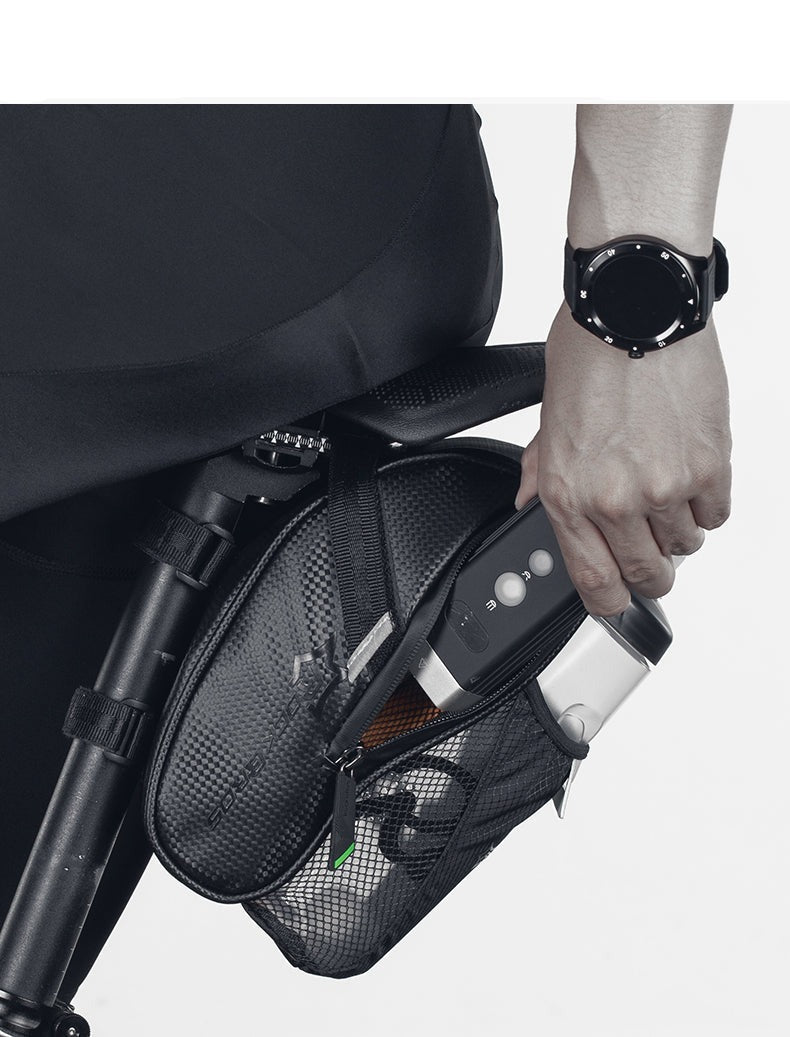 Bolsa de Selim Impermeável com Bolso para Garrafa