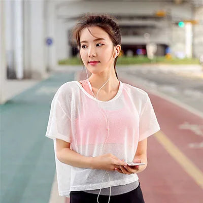 Camiseta Feminina de Malha Gym
